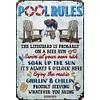 Pool rules - Vintage Metal Signs - 20*30cm/30*40cm - Warning
