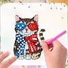 4pcs America 250th Anniversary DIY Diamond Art Magnets Kit Diamond Art Refrigerator Magnet Rhinestones Refrigerator Magnetic Sticker for Adult Beginners DIY Home Office Decor (02)