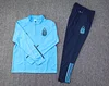 2022 Argentina Half-Pull Training Suit Blue Jersey Set perfectftball
