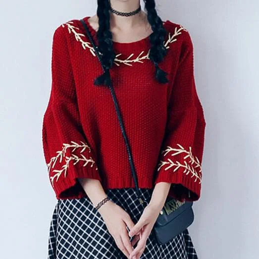 4 Colors Mori Girl Knitted Sweater SP154143