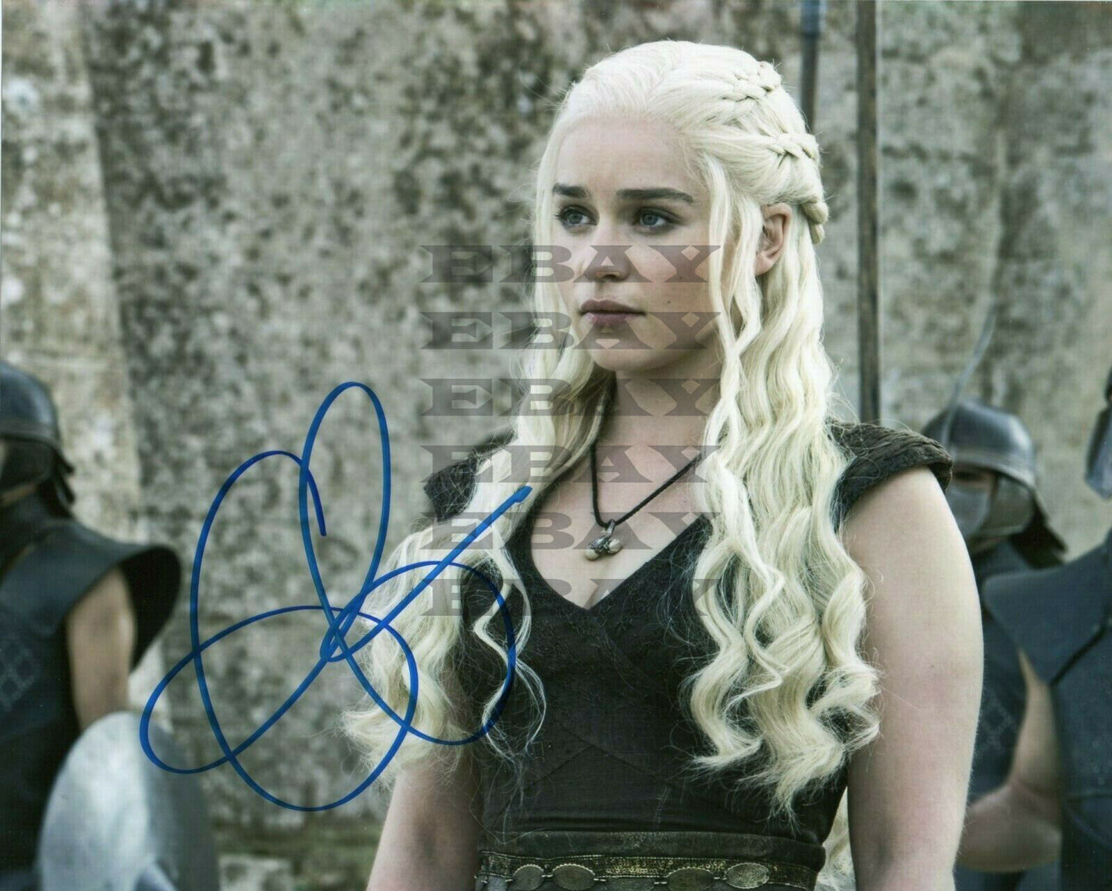 Emilia Clarke Autographed Signed 8x10 Photo Poster painting Reprint