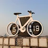 Retro bicycle flip clock, motorcycle shape flip clock