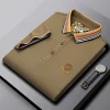 Men's High-end Mulberry Silk Loose Business Casual POLO Shirt