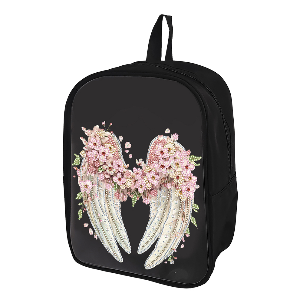 Angel Wings Special Shape Diamond Painting Backpack Diamond Art Knapsack