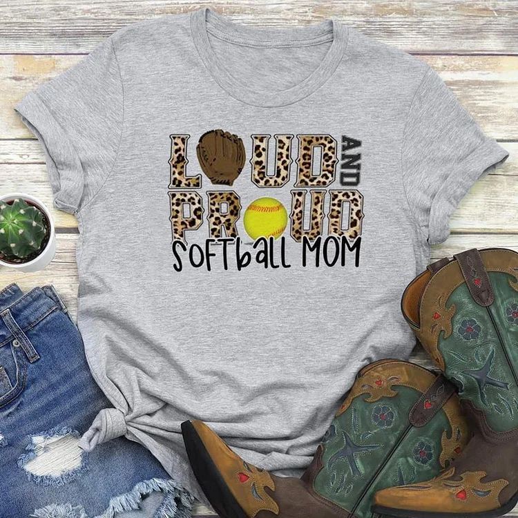 AL™ Softball Mom T-Shirt Tee-Annaletters