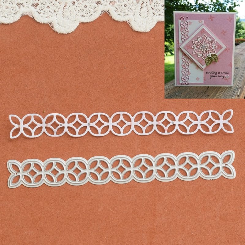 Lace wave Metal Cutting Dies Paper Cut Card Making Template for DIY Scrapbooking Decorative Craft Mold stamp and dies