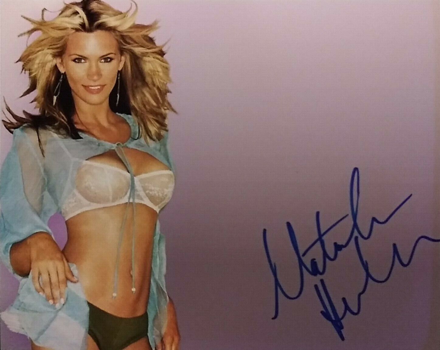 Natasha Henstridge signed 8 x 10