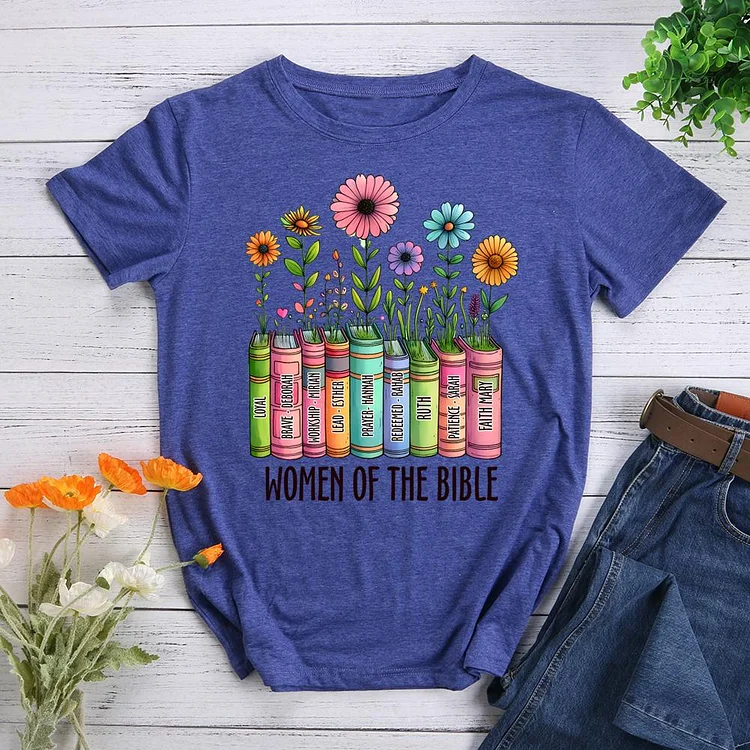 Women Of The Bible Round Neck T-shirt-0024743