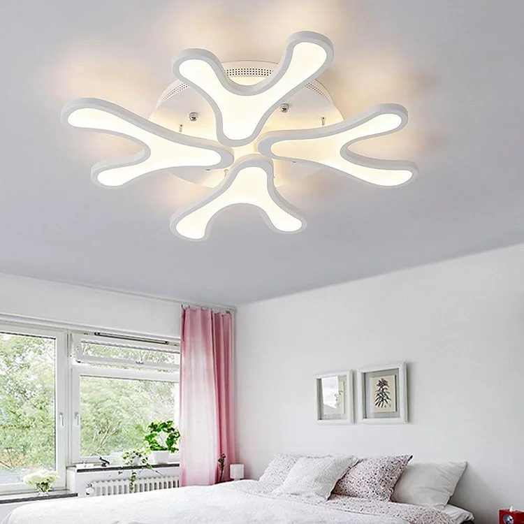 Creative Flower Dimmable LED Nordic Ceiling Lights Flush Mount Lighting - Appledas