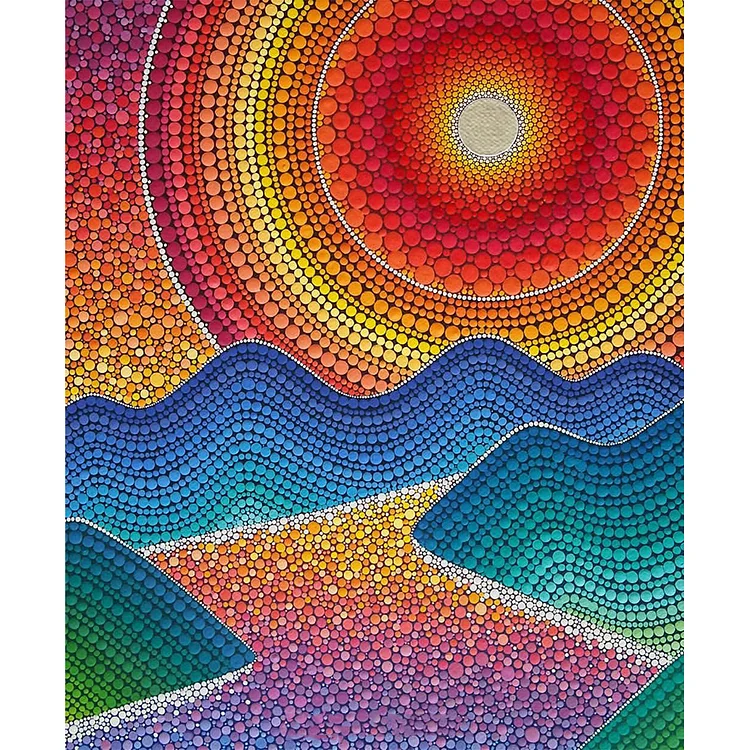 Sunset - Partial Drill - Crystal Diamond Painting(30*40cm)