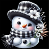 Diamond Painting-DIY Full Round Drill Cute Snowman