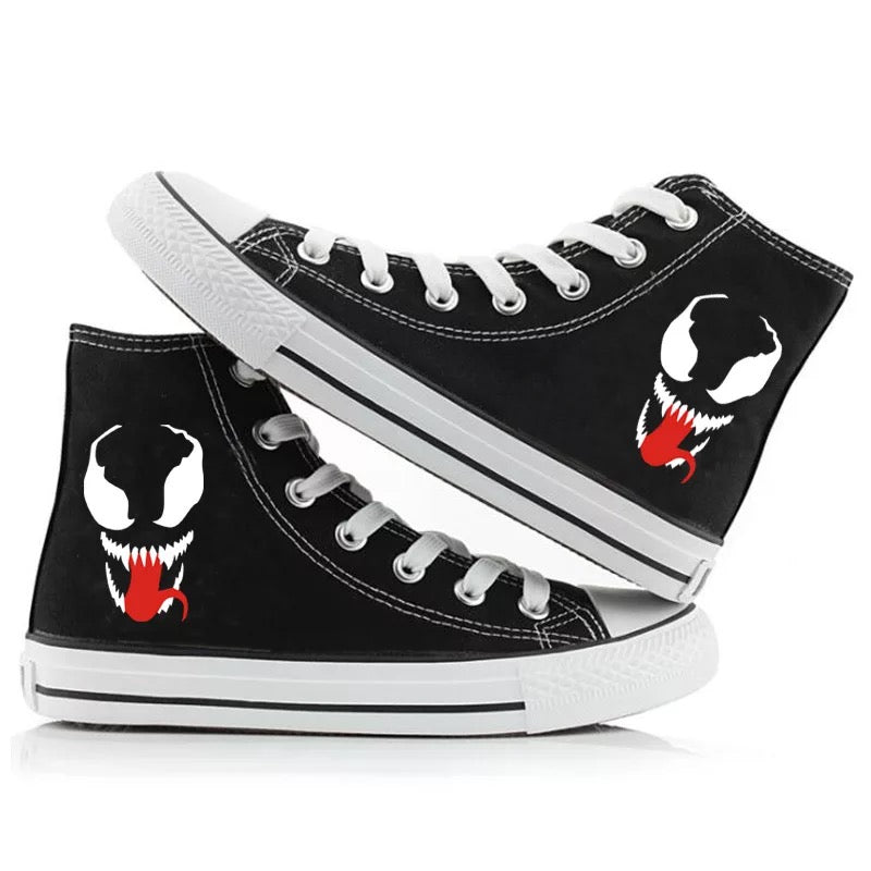 Mayoulove Venom Spider-Man #4 High Tops Casual Canvas Shoes Unisex Sneakers-Mayoulove