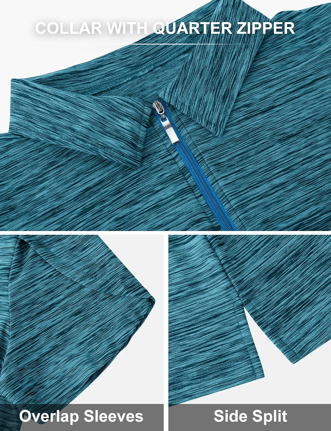 Womens Golf Polo Shirts 1/4 Zip Up Overlap Short Sleeve Quick Dry Workout Tops