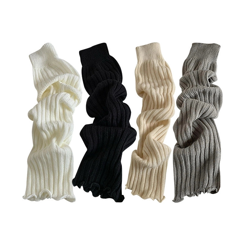 White Socks Women’s Jk Pile Socks Striped Knitted Socks Sub-culture Leg Cover Hot Girl Spring And Autumn Winter Socks