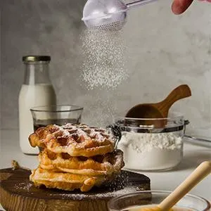 Stainless steel flour sifter, long-handled flour sifter, powdered sugar sifter, baking sifter, kitchen gadgets, baking supplies