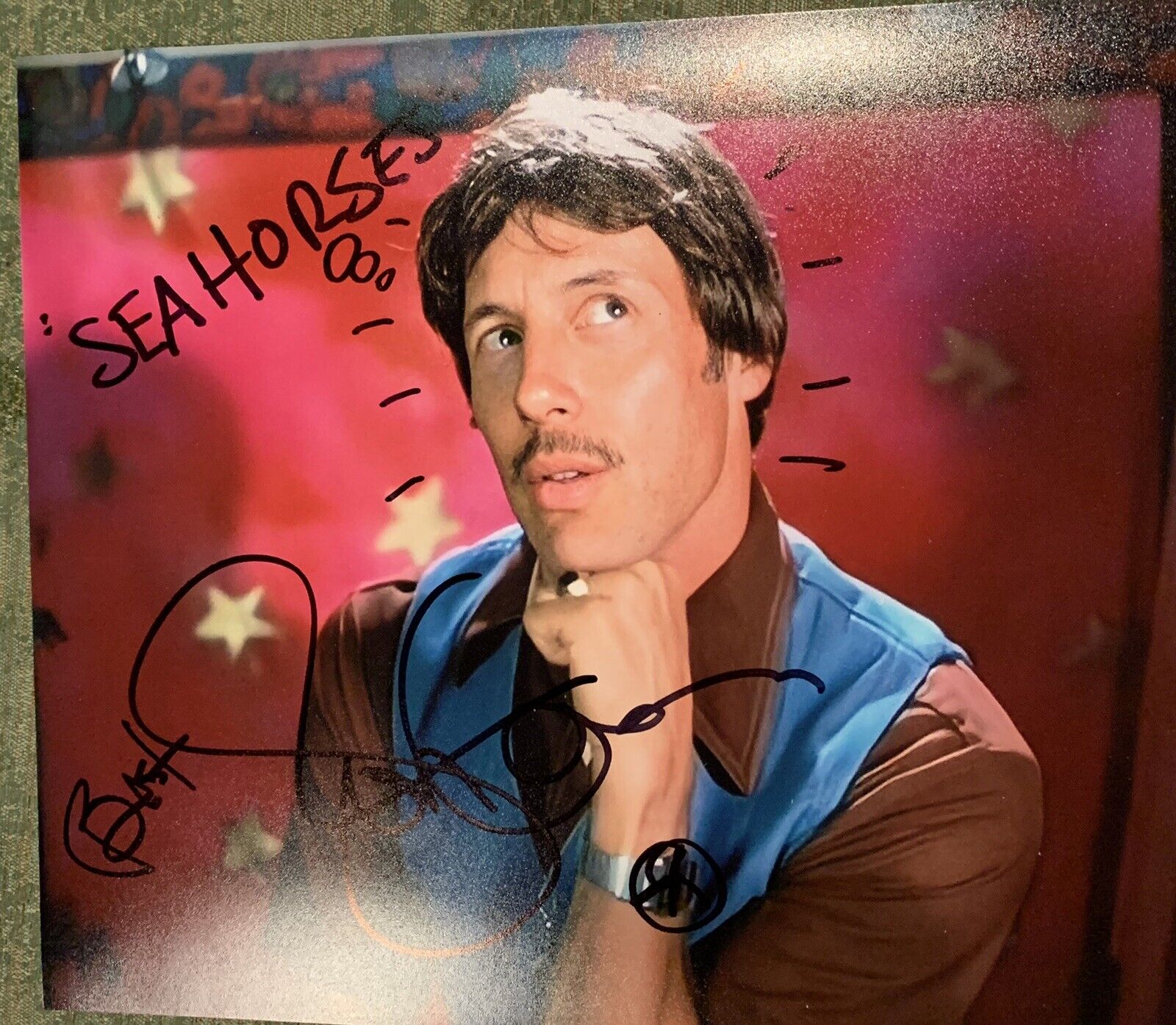 JON GRIES NAPOLEON DYNAMITE UNCLE RICO SIGNED 8x10 MOVIE POSTER Pic Photo Poster painting