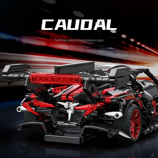 MOYU Sports Car Building Blocks Set, 1:14 Apollo Super Tech