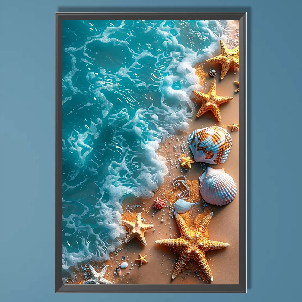 Diamond Painting - Full Round Drill - Seaside Beach(Canvas|40*60cm)