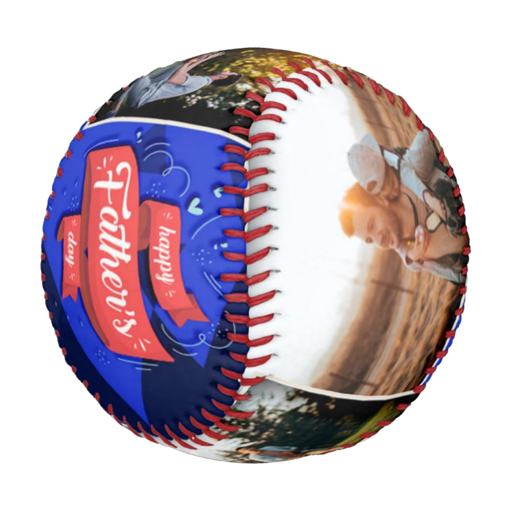Custom Baseball And Softball Fathers Day Gift - Collage