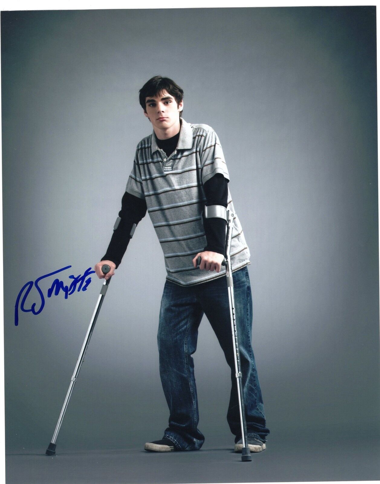 RJ Mitte Breaking Bad Walter White Jr. Signed 8x10 Photo Poster painting w/COA #12