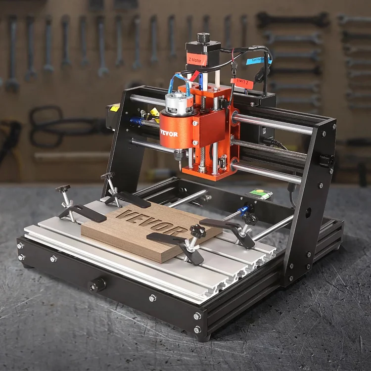 VEVOR CNC Router Machine, 60W, 3 Axis GRBL Control Wood Engraving Carving Milling Machine Kit, 300 x 200 x 60 mm/11.8 x 7.87 x 2.36 in Working Area 1200 RPM for Wood Acrylic MDF PVC Plastic Foam Vinyl