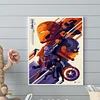 Captain America - Rundbohrer Diamantmalerei - 40*50cm