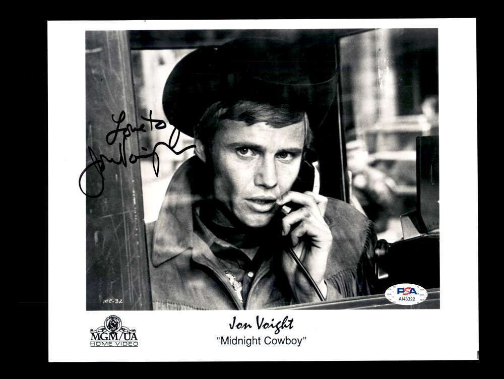 Jon Voight PSA DNA Coa Signed 8x10 Midnight Cowboy Photo Poster painting Autograph