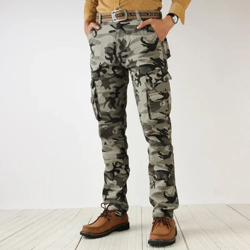 Retro Slim Fashion Camouflage Trousers