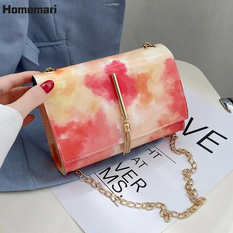 Fashion Marbling Crossbody Bags For Women 2021 PU Leather Shoulder Bag Waterproof Handbags For Women Korean Style Female Bags