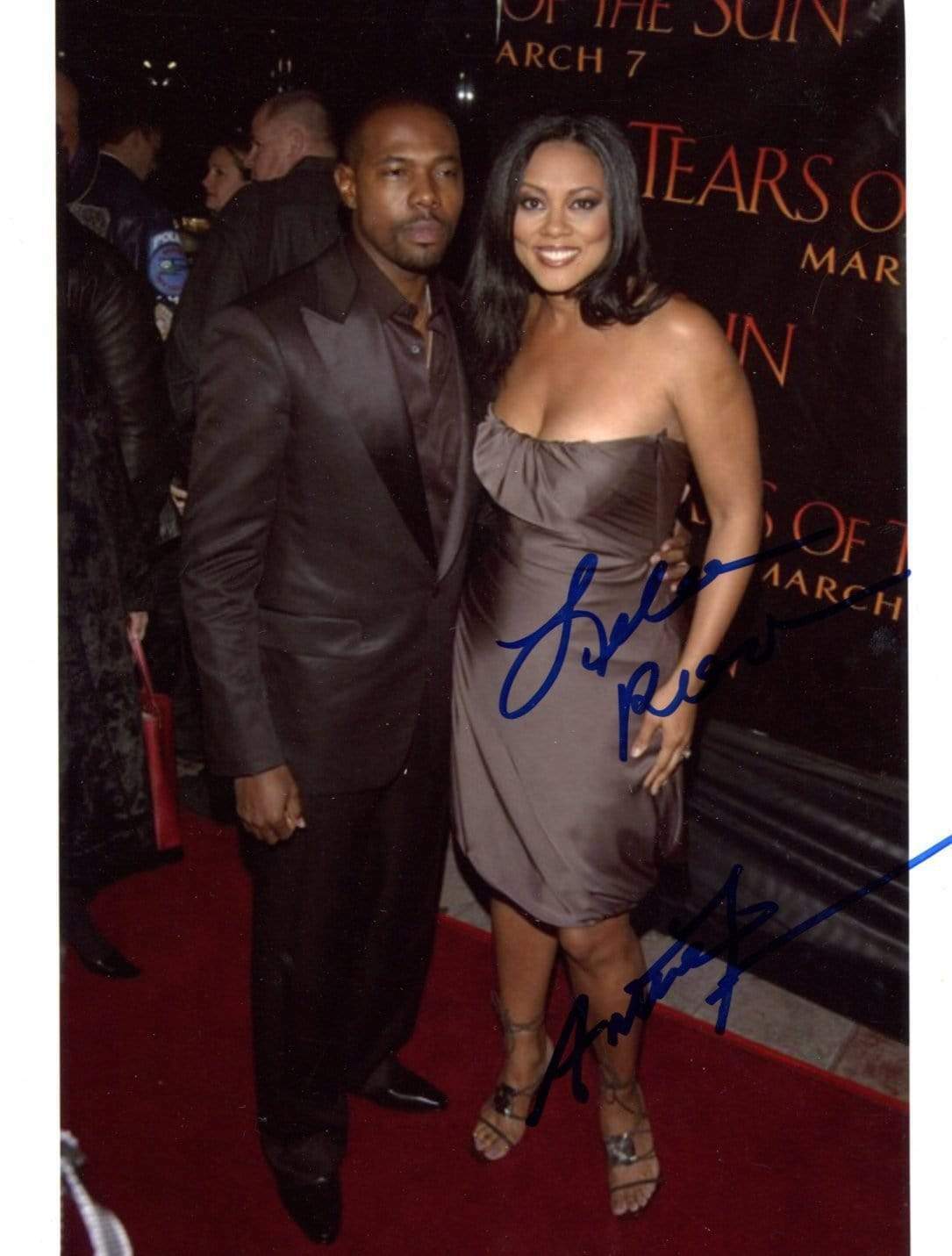 Lela Rochon & Antoine Fuqua autographs, In-Person signed Photo Poster painting