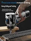 Functional wall drilling and hole drilling pistol drill with lithium battery rechargeable new type of electric screwdriver