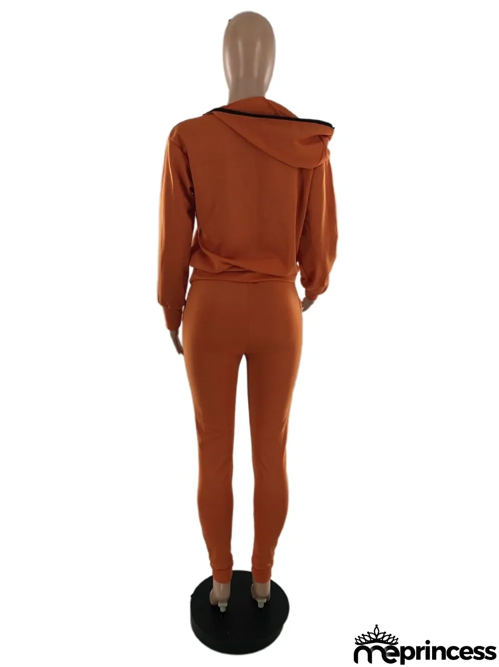 Plus Size Pink Letter Print Casual Two Piece Pants Set