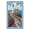 (US Local)Lighthouse-11CT Stamped Cross Stitch Kit(40x70cm)