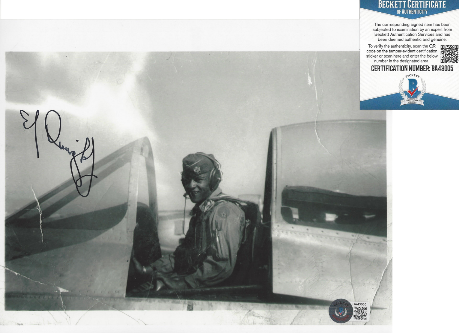 EDWARD ED DWIGHT JR SIGNED NASA TEST PILOT ASTRONAUT 8x10 Photo Poster painting BECKETT COA BAS!