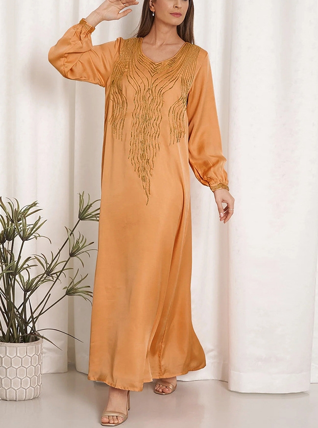 Women's Fashion Line Hot Diamond Style Robe Dress | Oxredo Shop Ramadan Sale