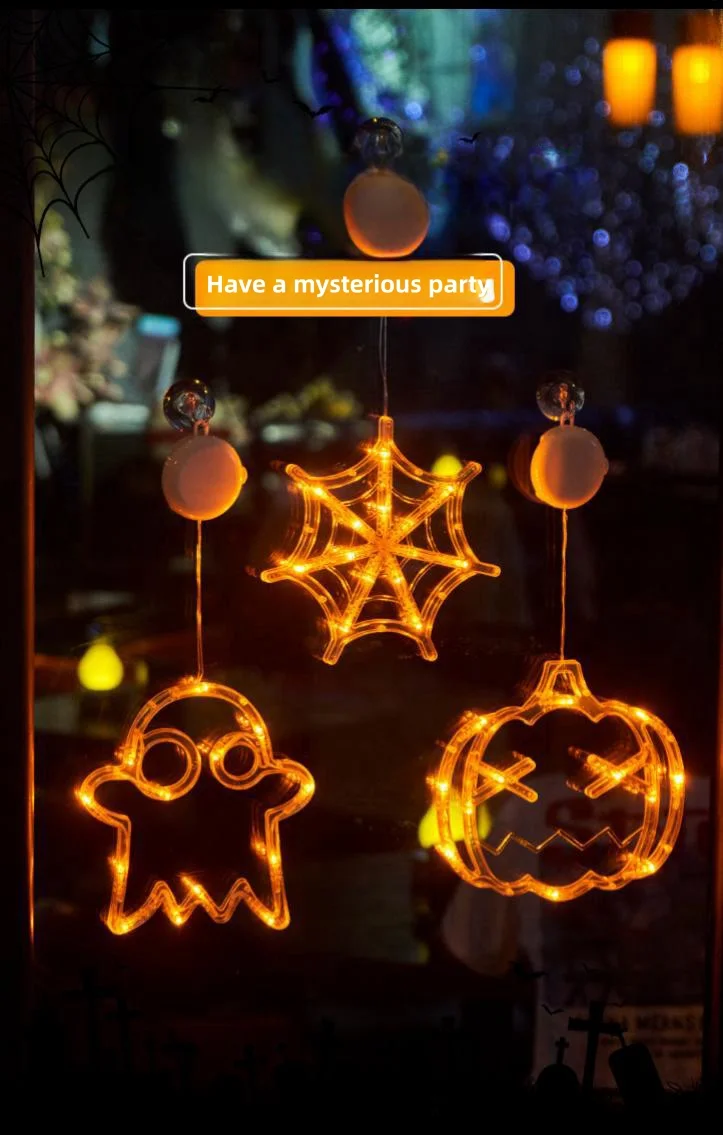Halloween suction cup lights led atmosphere decorative lights string lights