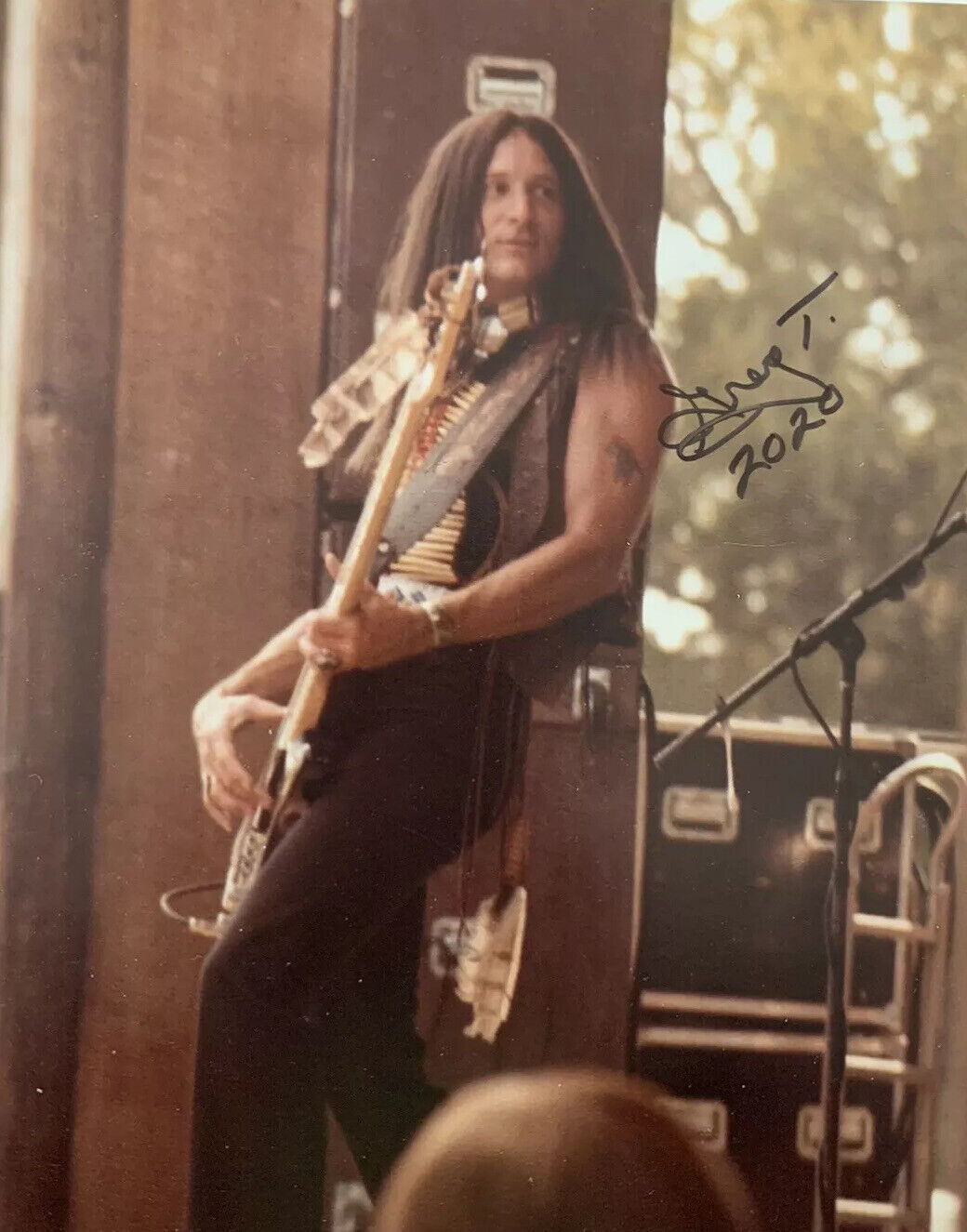 GREG T WALKER HAND SIGNED 8x10 Photo Poster painting AUTOGRAPHED AUTHENTIC RARE BLACKFOOT GUITAR