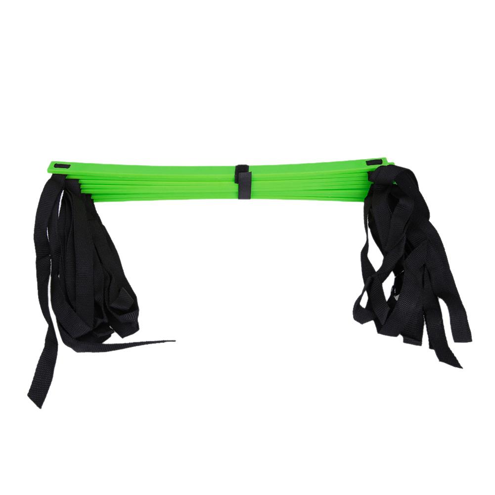 

12 Rung Nylon Strap Training Agility Ladders Soccer Football Speed Ladder, Green, 501 Original