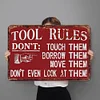 Tool Rules - Metal Tin Signs(8*12Inch/12*16Inch) - Garage