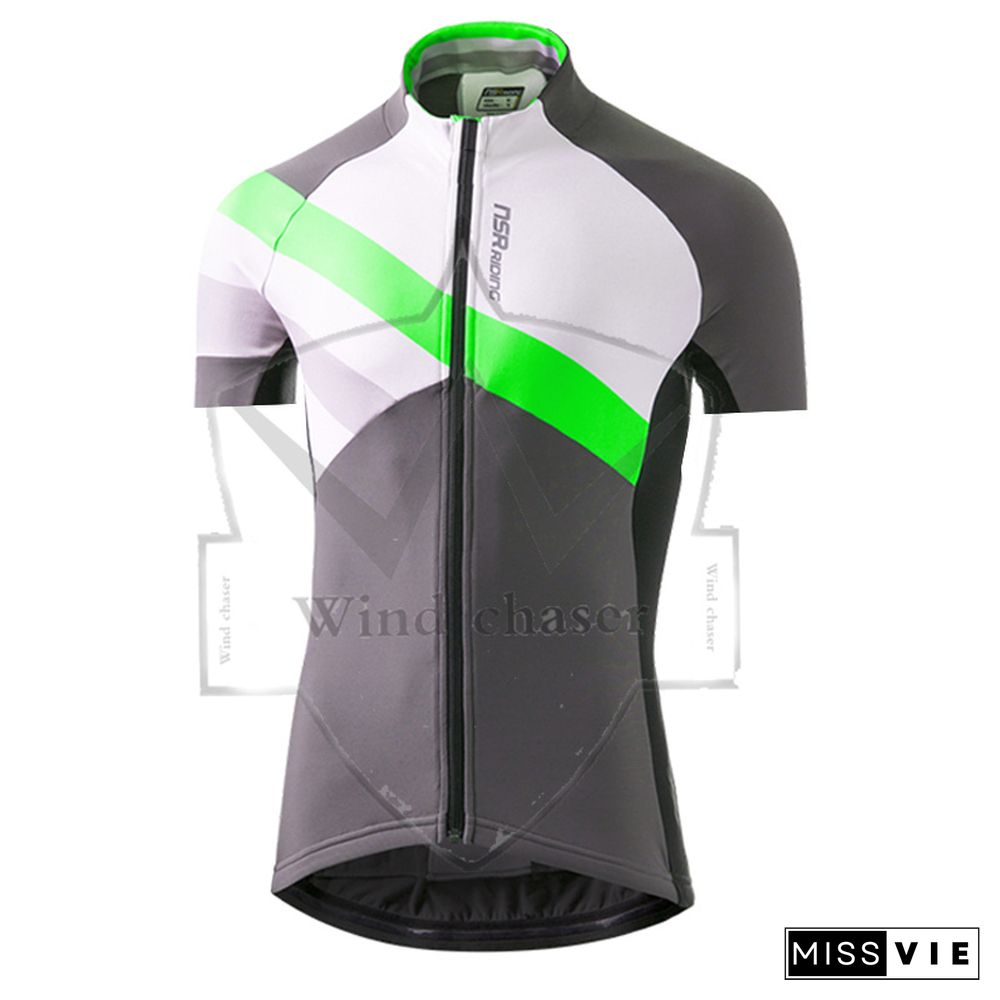 New Nsr Summer Short Sleeve Cycling Jersey Set Breathable Racing Sport Bicycle Jersey Cycling Clothing 여름 자전거 의류