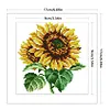 Sunflower 14CT 2 Strands DIY Counted Cross Stitch Kits for Beginners Adults Home Decor Cross Stitch Patterns Arts Craft Kits 6.63x6.63In