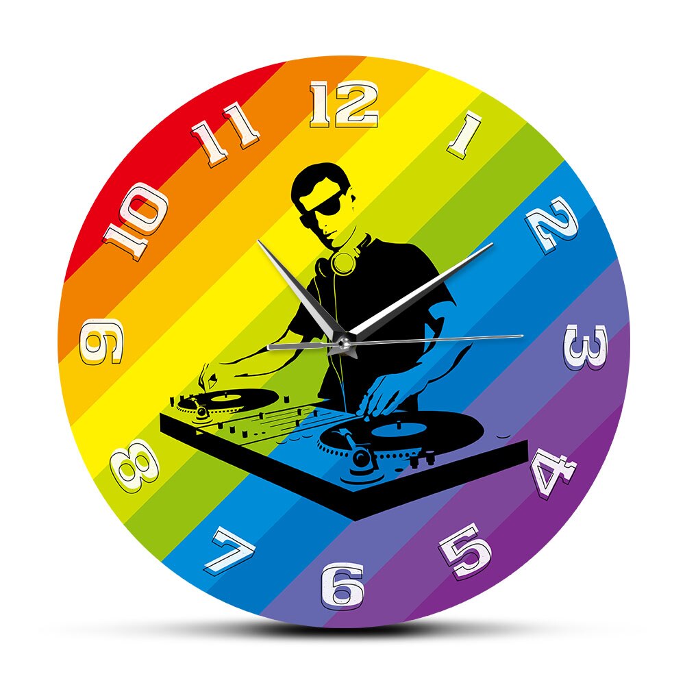

DJ Modern - Frameless Acrylic Wall Clock, 501 Original
