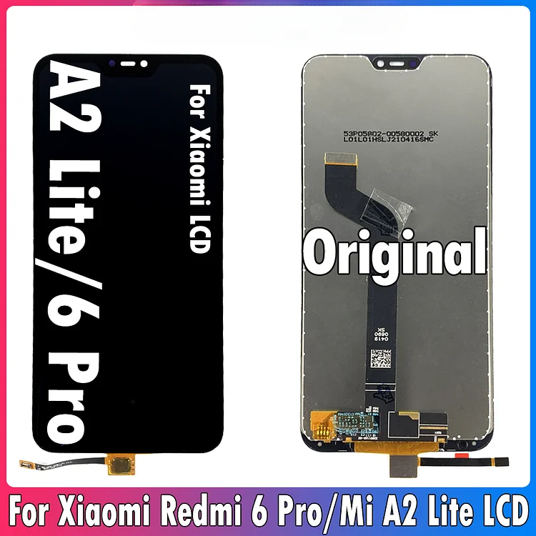 5.84'' Original For Xiaomi Mi A2 Lite LCD M1805D1SG Display Touch Screen Digitizer Replacement For Xiaomi Redmi 6 Pro LCD
