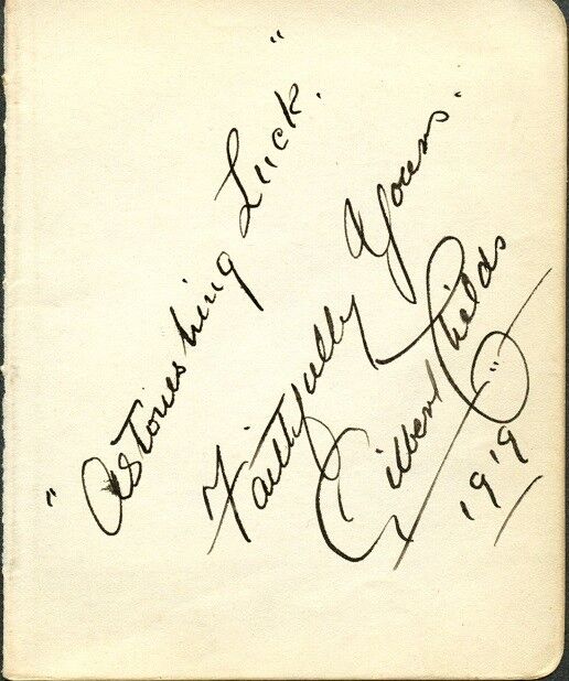 British Film / TV Actor GILBERT CHILDS Autograph - 1919