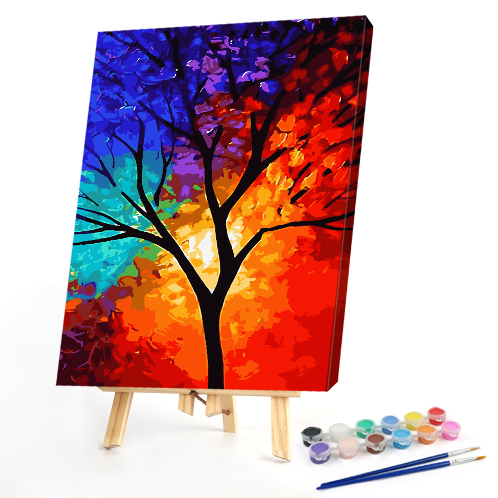 

40*50CM - Paint By Numbers - Night Scenery, 501 Original