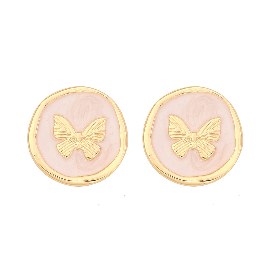 Medieval Monet Garden French Retro Butterfly Earrings Female Niche Earrings E599