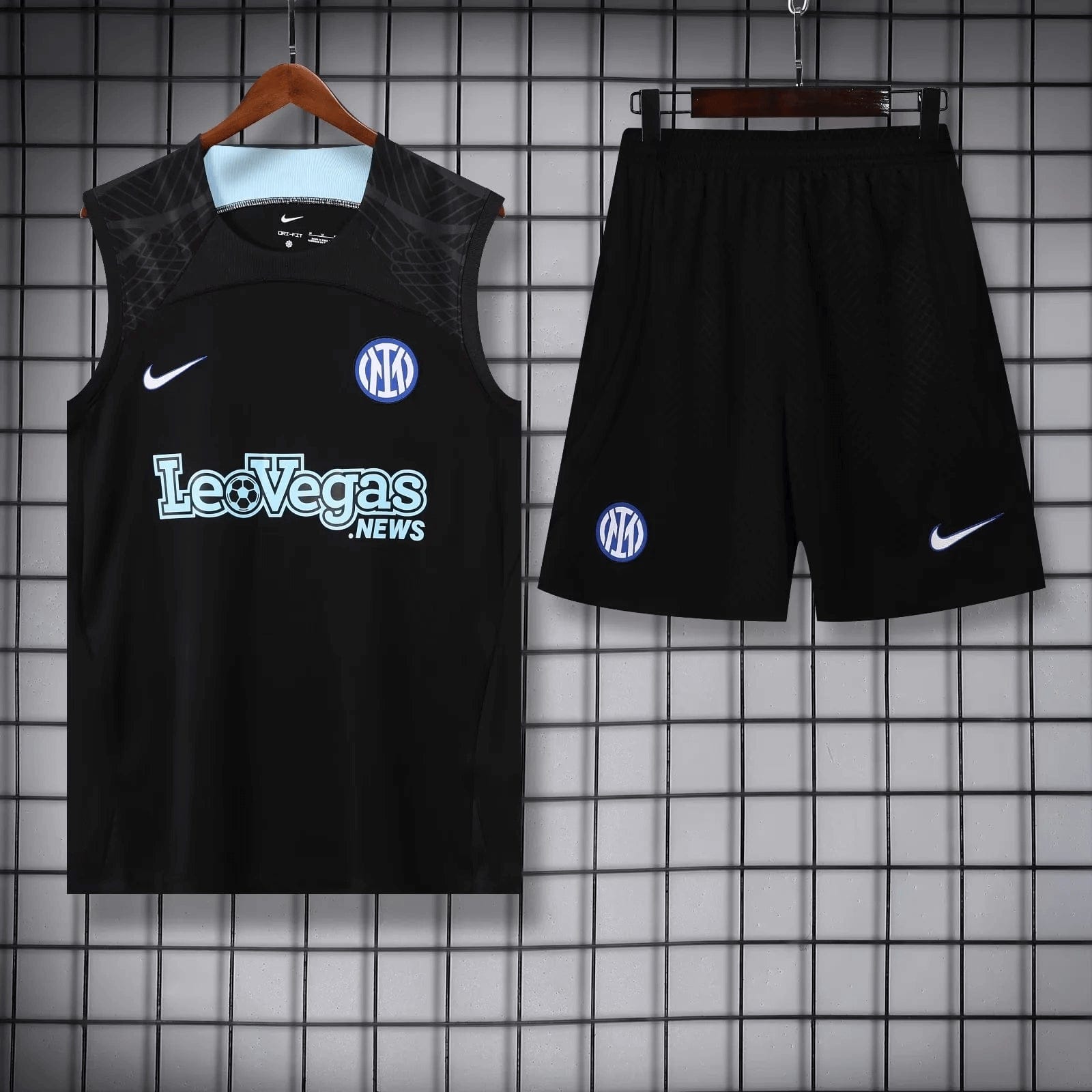 2023/2024 Inter Milan pre-match Black training Jersey+Shorts 1:1 Thai Quality mysite