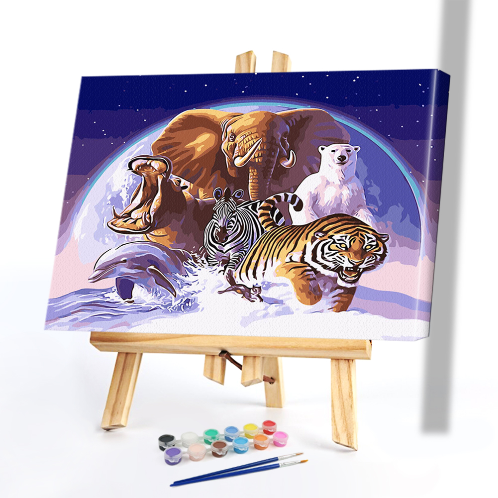 

40*50CM Paint By Numbers-Elephant, 501 Original