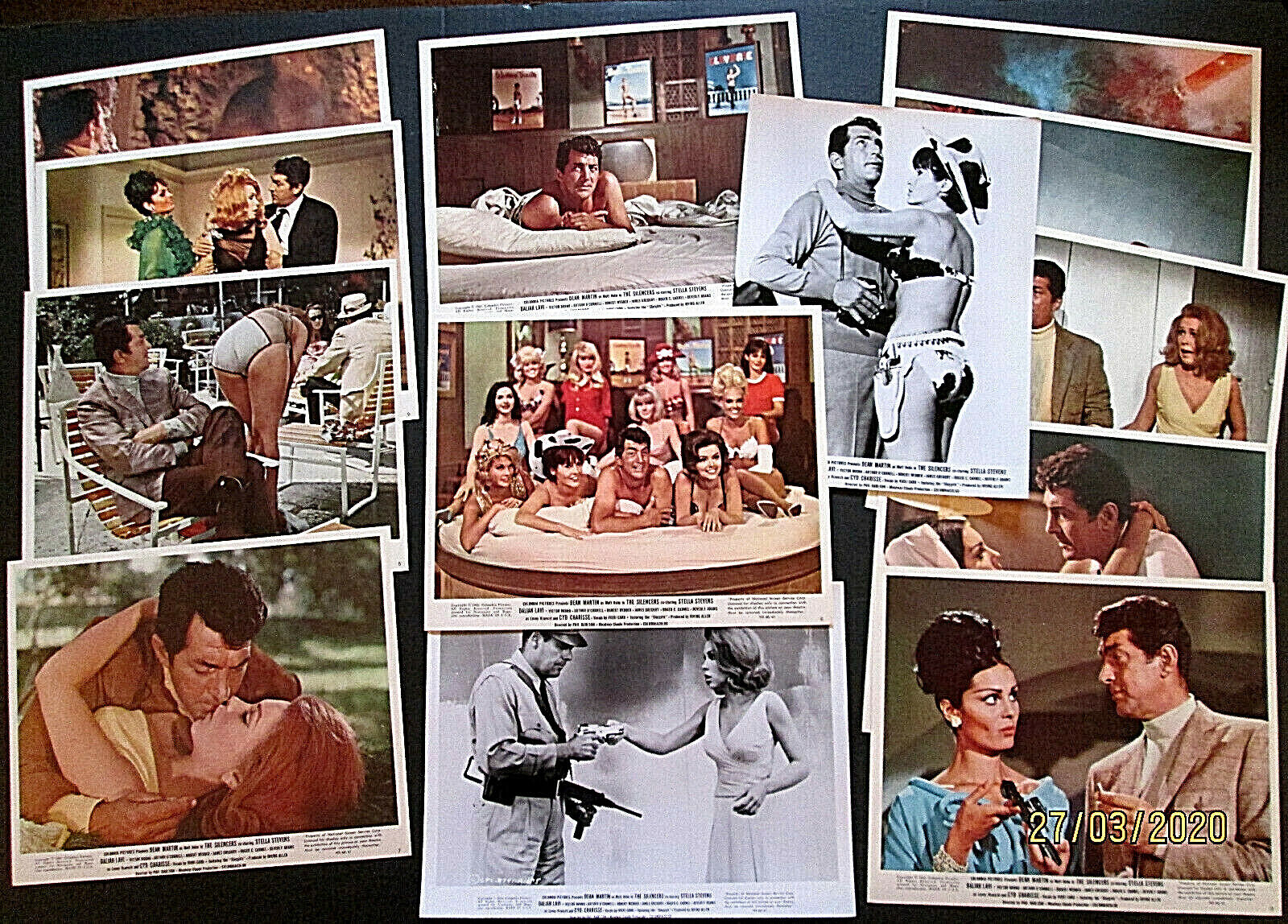 DEAN MARTIN :MATT HELM SPY SERIES (THE SILENCERS) ORIG.1966 8X10 Photo Poster painting SET LOT