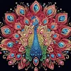 Diamond Painting-DIY Crystal Rhinestone Peacock(40x40cm)